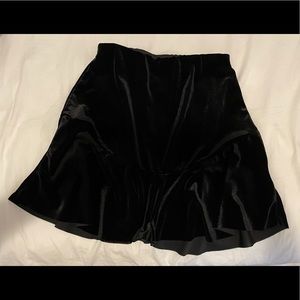 Urban outfitters velvet black skirt